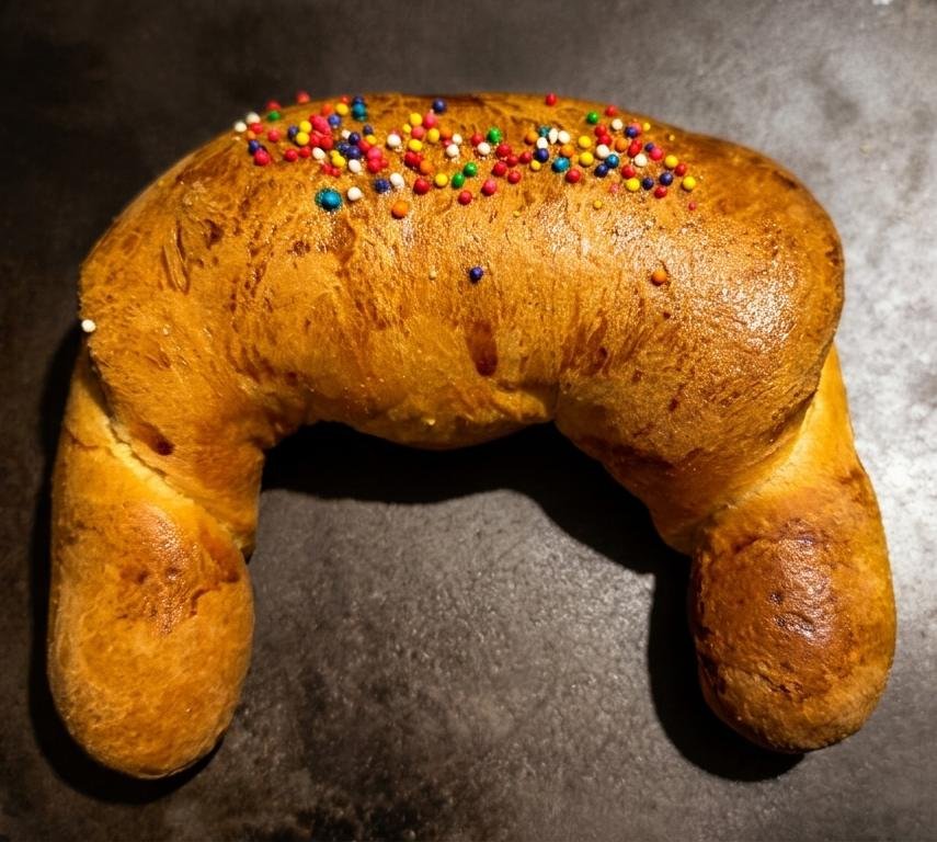 "Cuerno de Mermelada con Chispas"